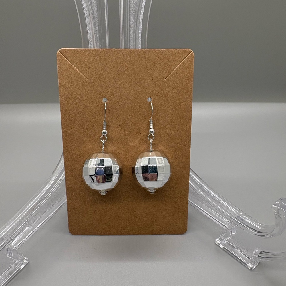 Hand Crafted Disco Ball Earrings